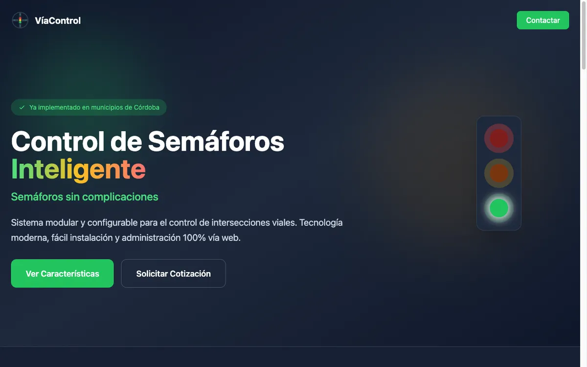Pantalla de ViaControl